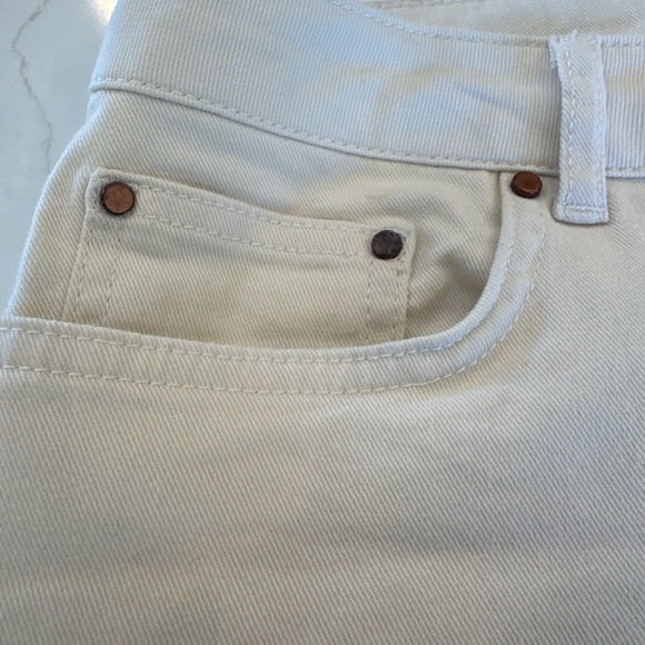 Boden Cream The Denbigh Jean Denim Pants Tie Ankle / US 8R - Picture 4 of 11